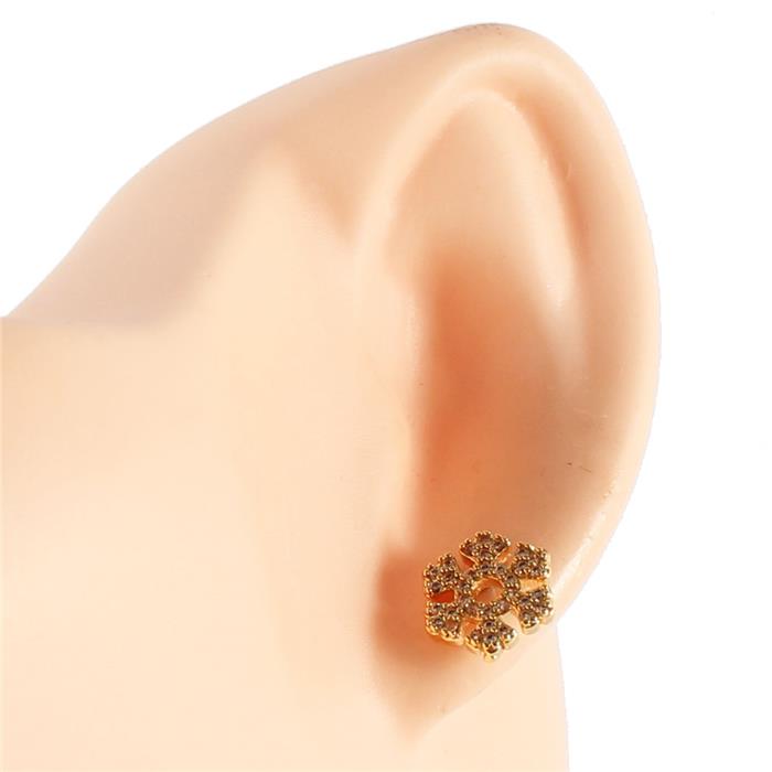 CZ Snow Stud Earring