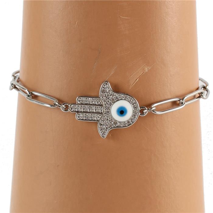 Stainless Steel Hamsa Bracelet