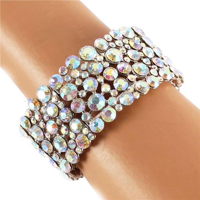 Crystal Round Casting Bracelet