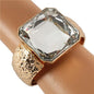 Meatl Crystal Cuff Bangle