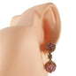 CZ Dangling Oval Earring