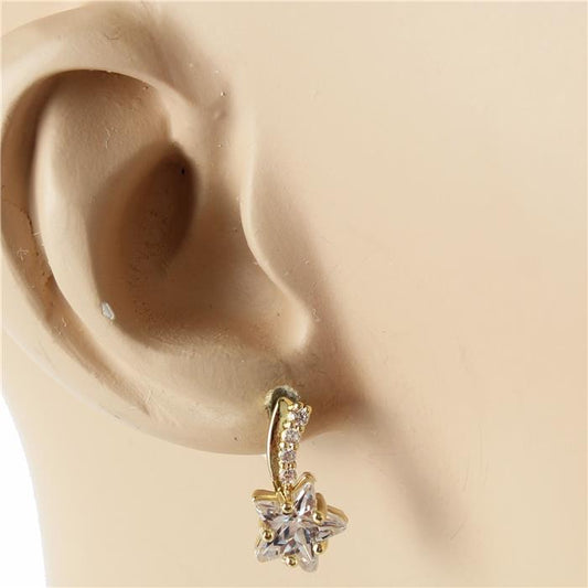 CZ  Star Stud Earring