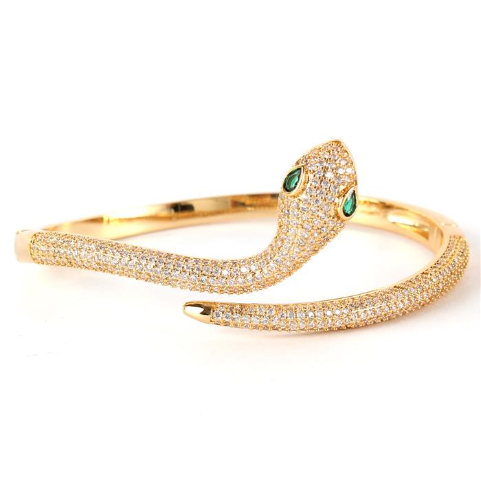 CZ Snake Bangle