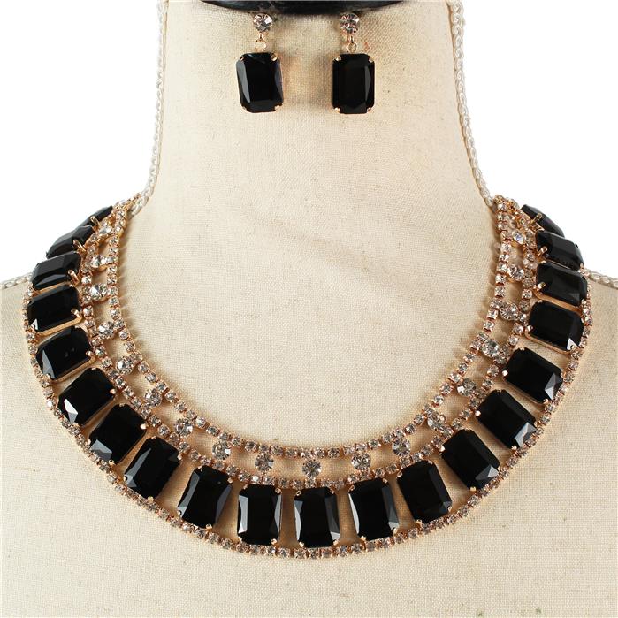 Crystal Evening Necklace Set