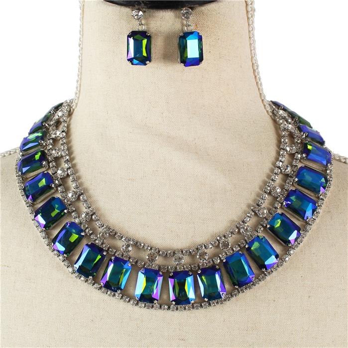 Crystal Evening Necklace Set