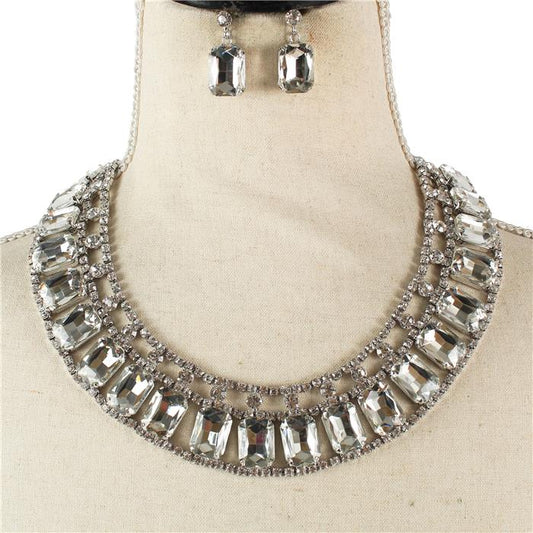 Crystal Evening Necklace Set