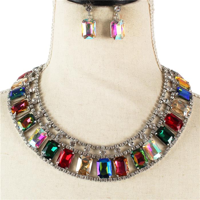 Crystal Evening Necklace Set