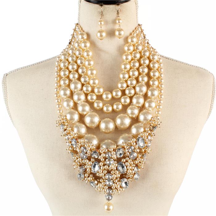 Pearl Fashion Necklace Set