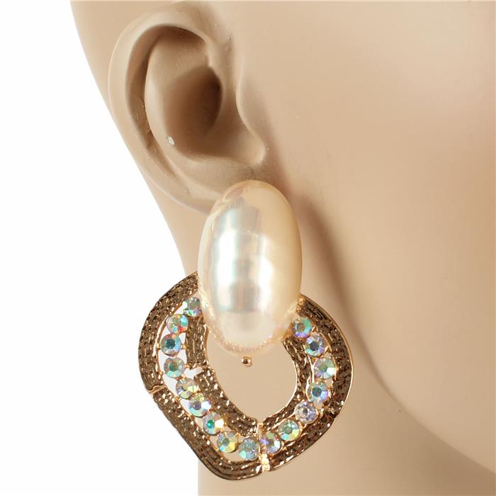 Fashion Crystal Pearl Earring