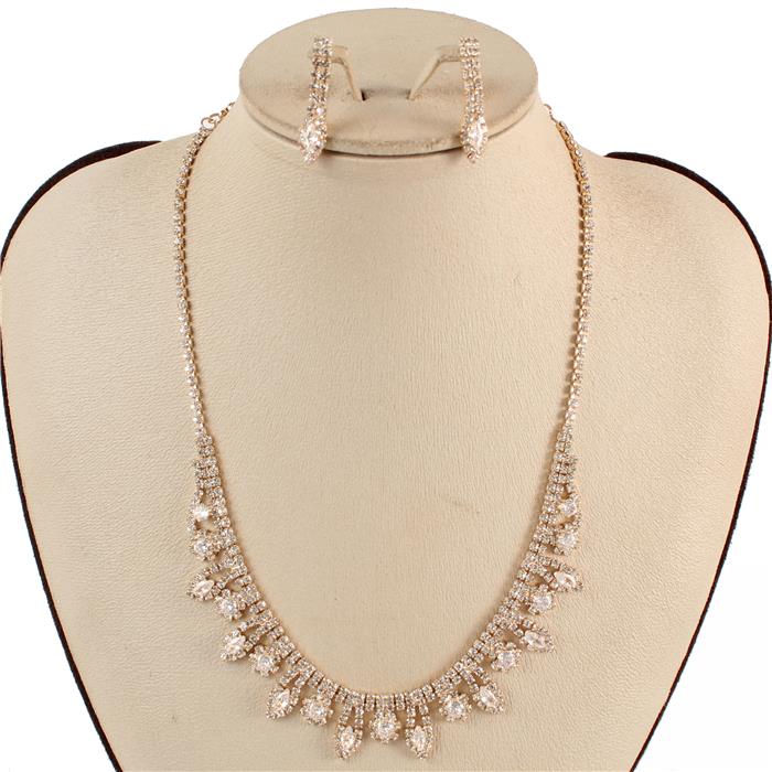 Cubic Zirconia Necklace Set