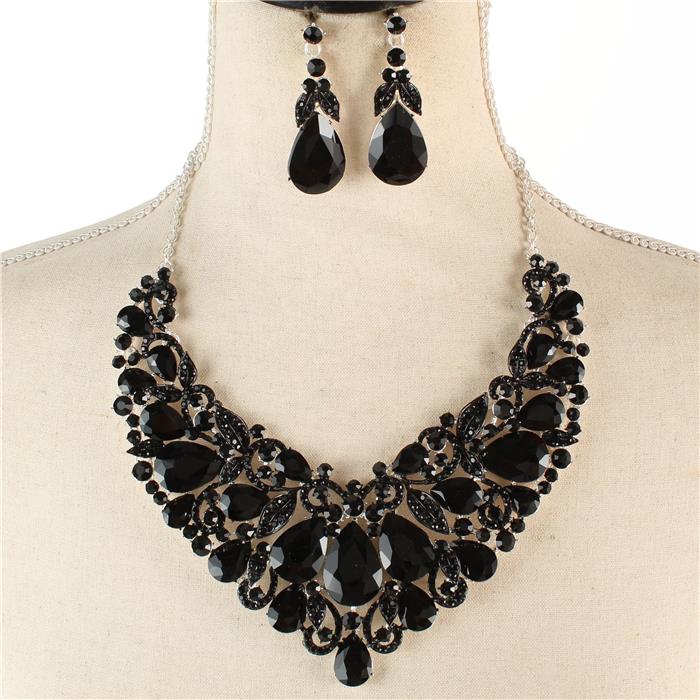 Crystal Evening Necklace Set