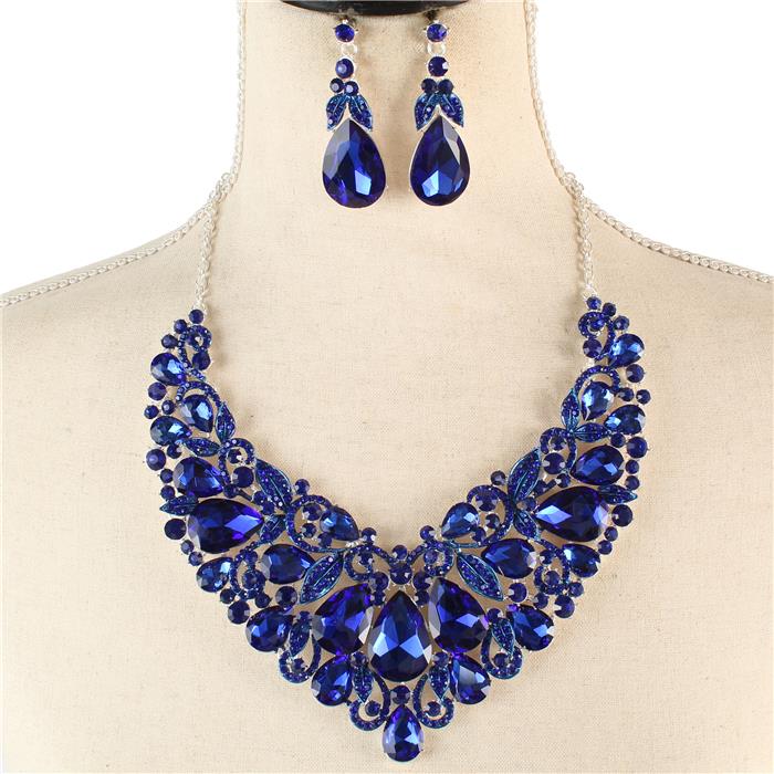 Crystal Evening Necklace Set