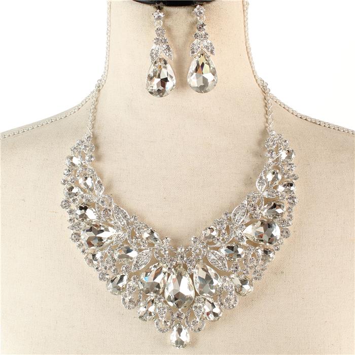 Crystal Evening Necklace Set