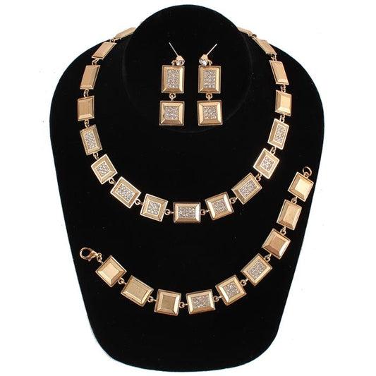 Metal Casting 3 Piece Necklace Set