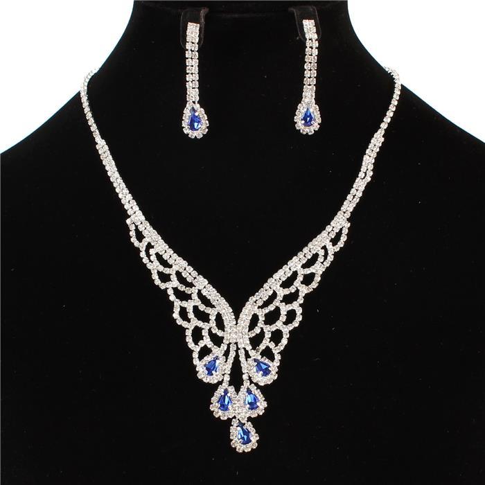 Rhinestones Necklace Set