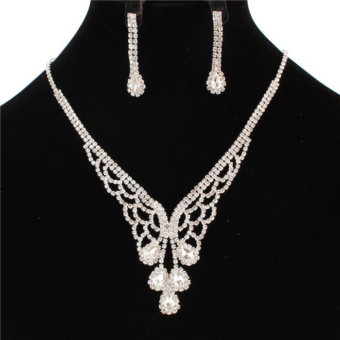 Rhinestones Necklace Set