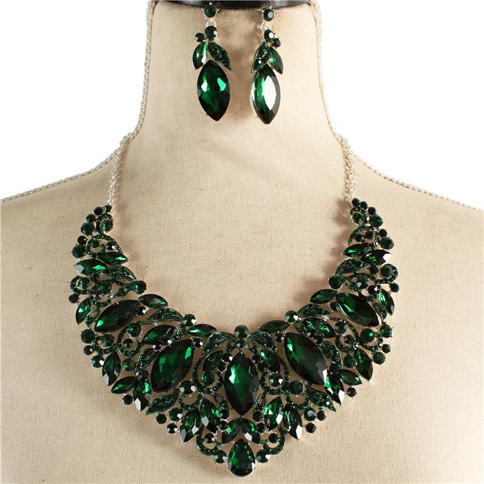 Crystal Evening Necklace Set