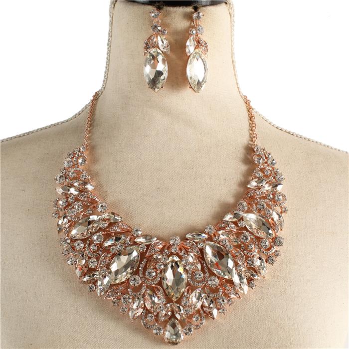 Crystal Evening Necklace Set