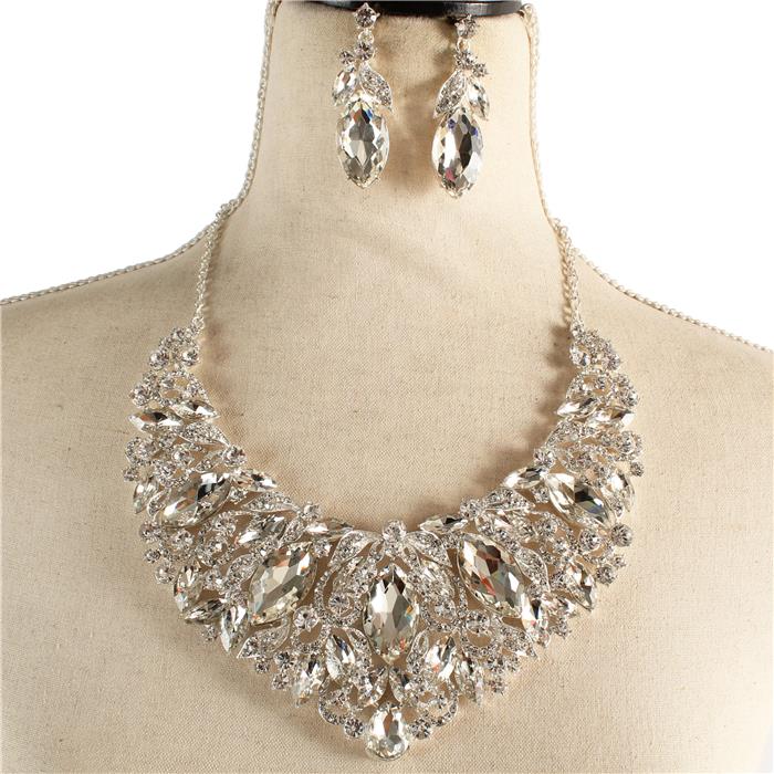 Crystal Evening Necklace Set