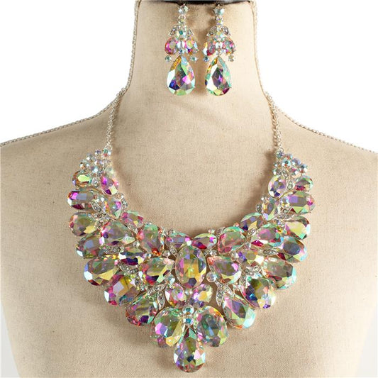 Crystal Evening Necklace Set