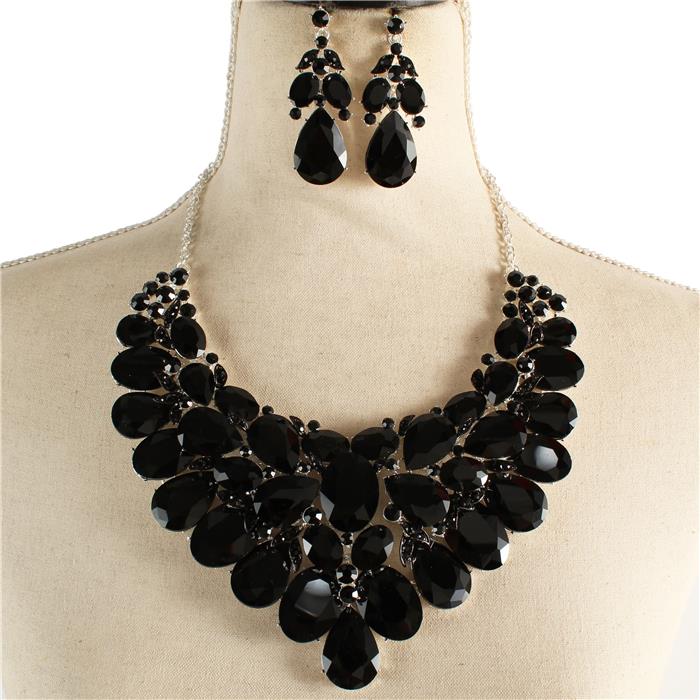 Crystal Evening Necklace Set