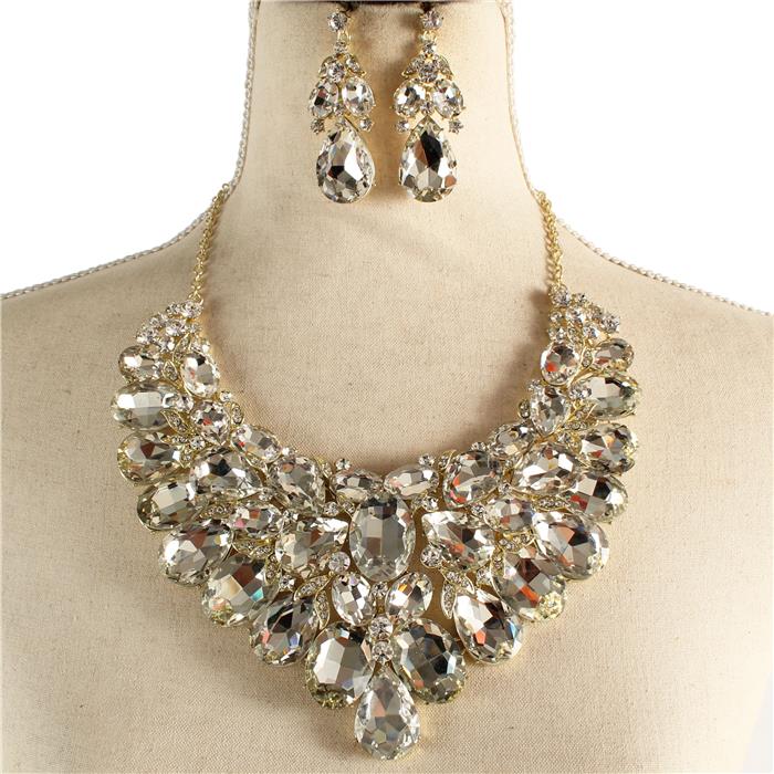 Crystal Evening Necklace Set