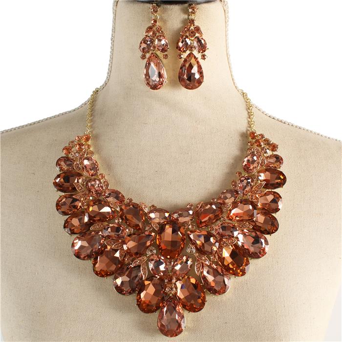 Crystal Evening Necklace Set