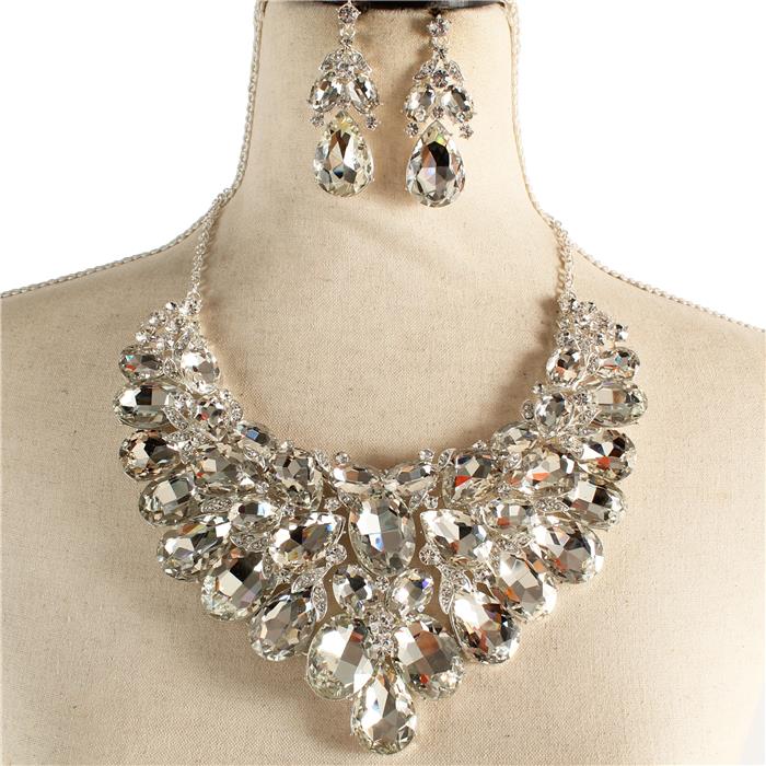 Crystal Evening Necklace Set