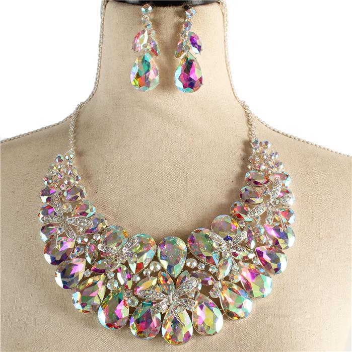 Crystal Evening Necklace Set