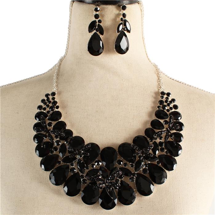 Crystal Evening Necklace Set