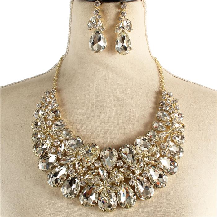 Crystal Evening Necklace Set