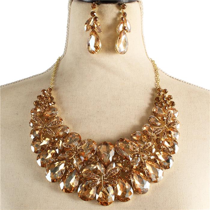 Crystal Evening Necklace Set