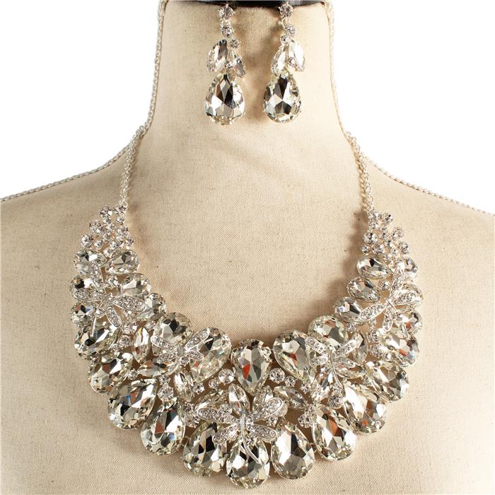 Crystal Evening Necklace Set