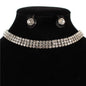 Rhinestone Choker Necklace Set