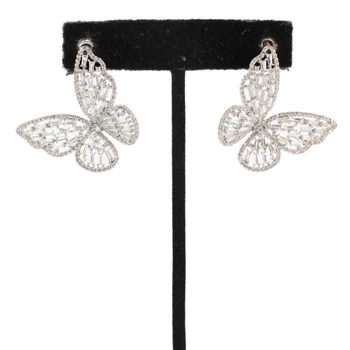 CZ  Butterfly Earring