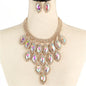 Fashion Rhinestone Crystal Necklace Set