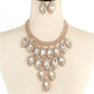 Fashion Rhinestone Crystal Necklace Set