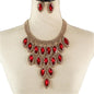 Fashion Rhinestone Crystal Necklace Set