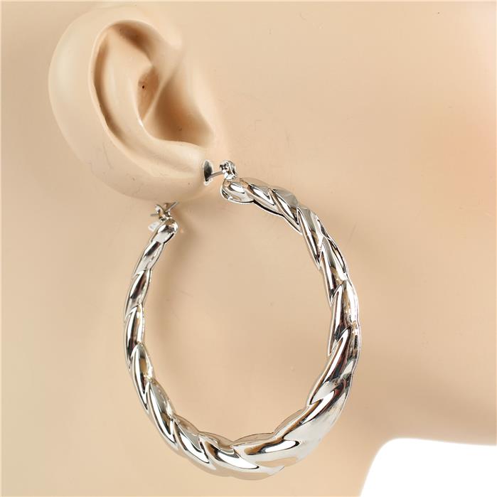 60mm Metal Hoop Earring