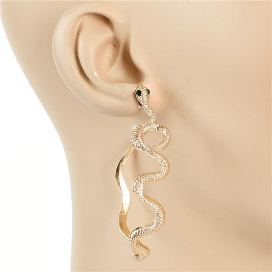 Metal Snake Hoop Earring