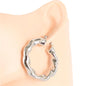 Metal Hoop Earring 40 MM