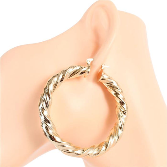 Metal Hoop Earring 60 MM