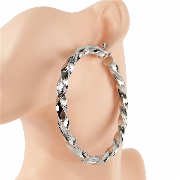 Metal Hoop Earring 80 MM