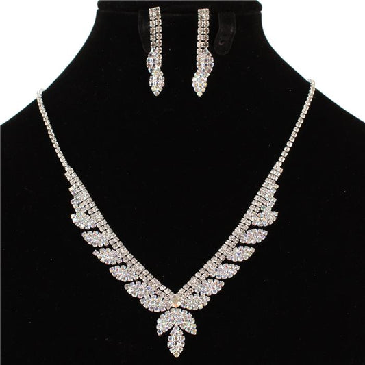 Rhinestone Necklace Set