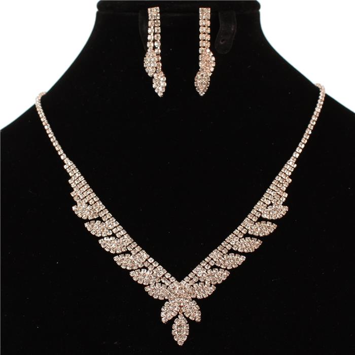 Rhinestone Necklace Set