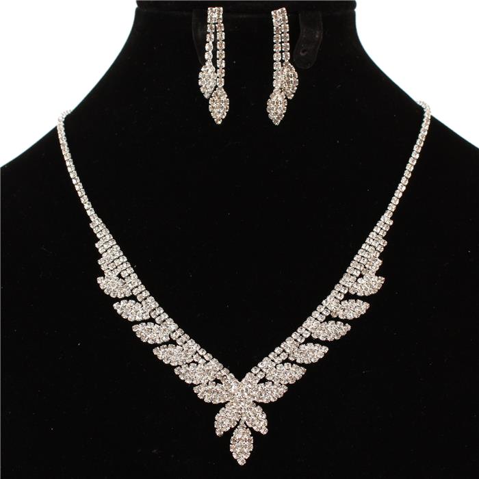 Rhinestone Necklace Set