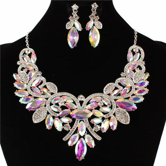 Crystal Evening Necklace Set