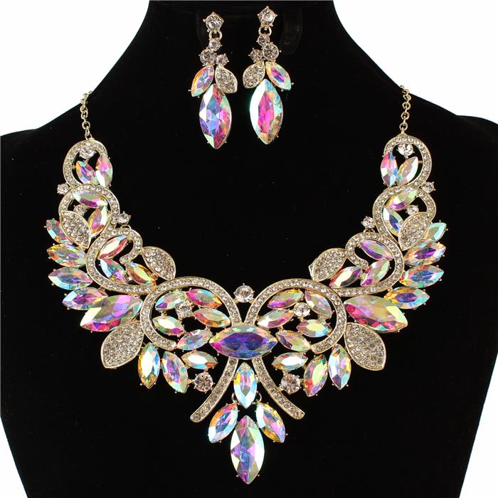 Crystal Evening Necklace Set