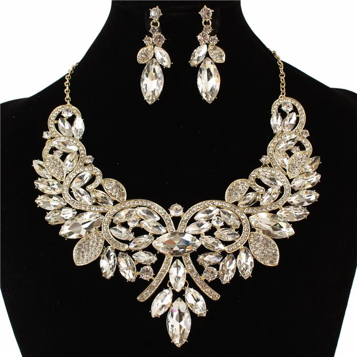 Crystal Evening Necklace Set