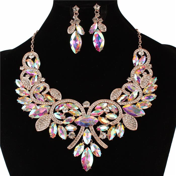 Crystal Evening Necklace Set